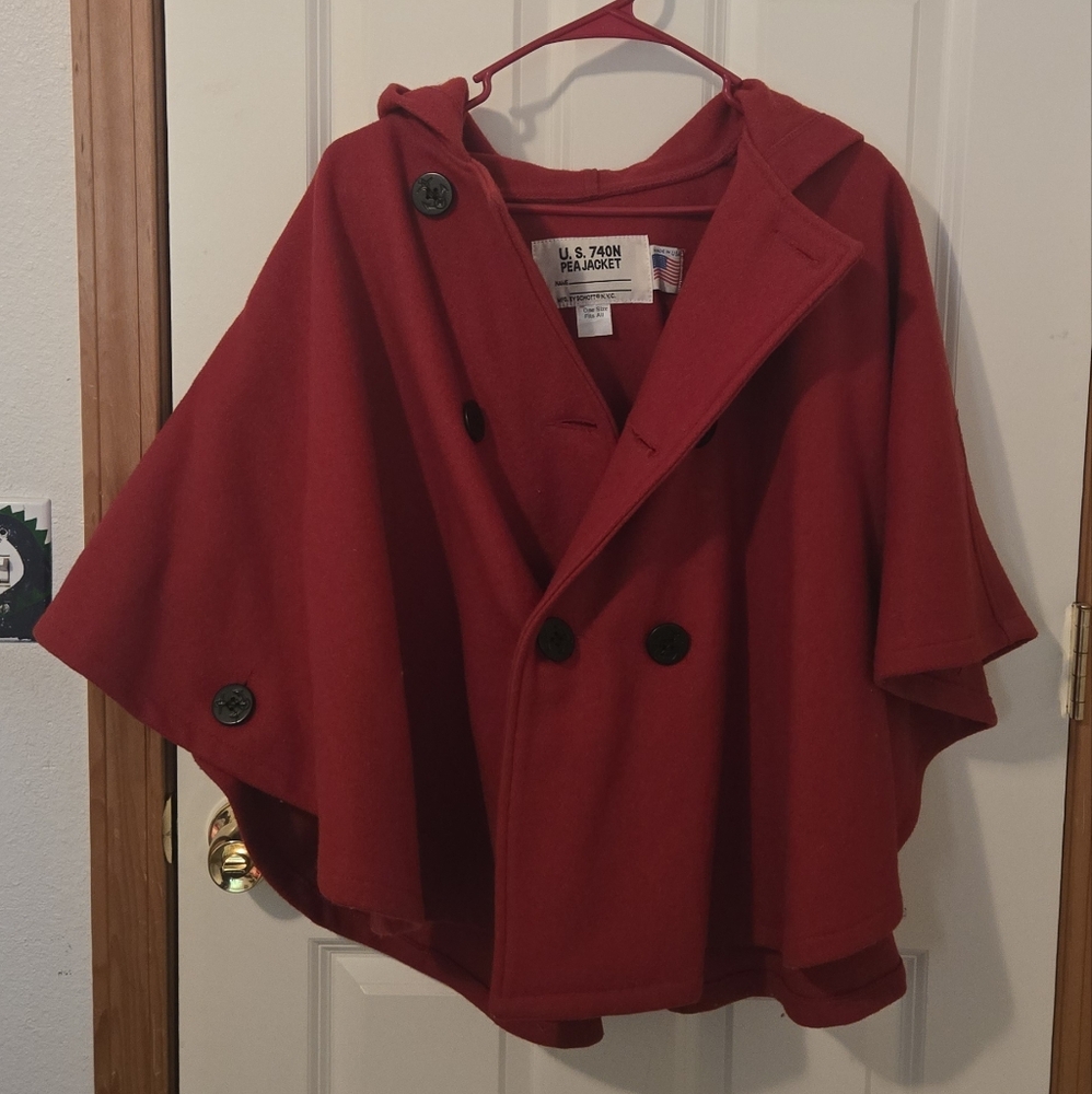 U.S. Polo Assn. Women's Red Cape Coat